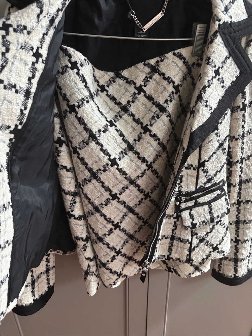 White House Black market Tweed Jacket & Skirt set sz 6 - Picture 2 of 8